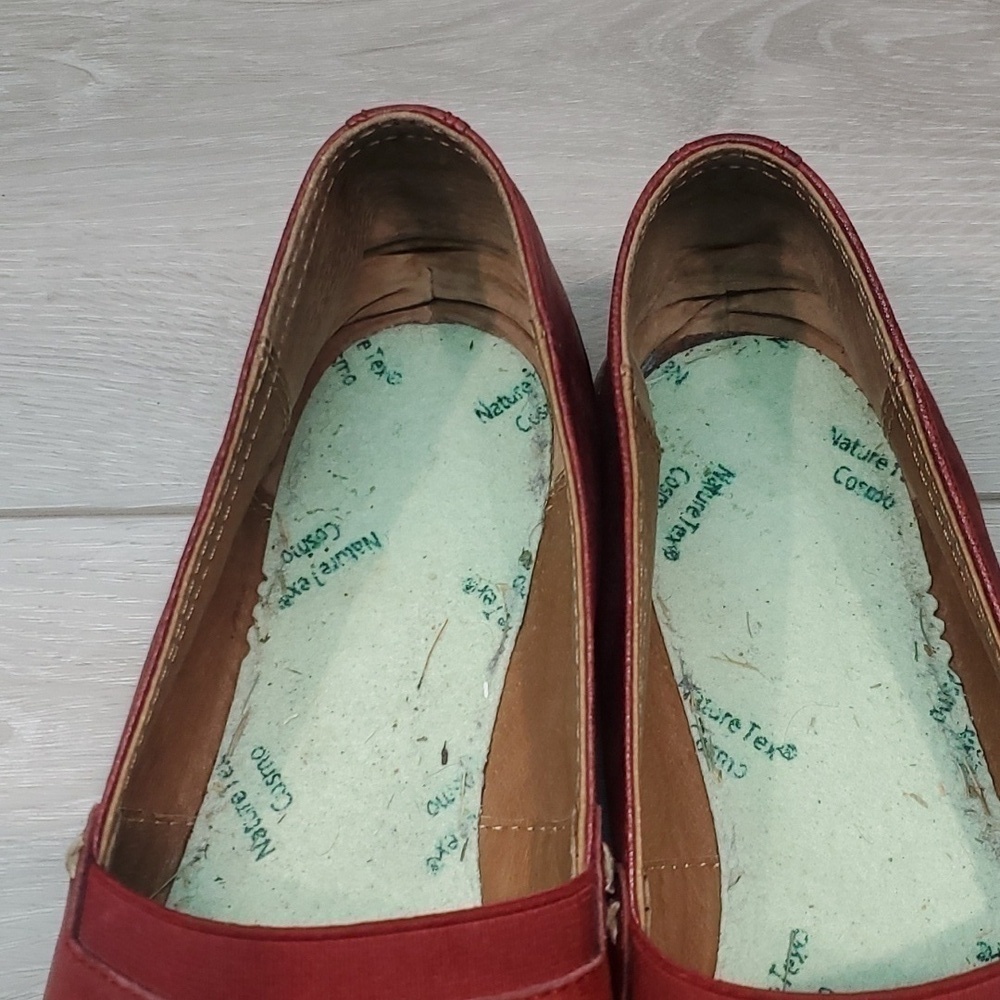 Frye Womens Melanie Leather Burn red Comfort Loafer Flats shoes sz 8M - Picture 6 of 15
